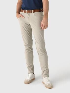 Peter Millar Crown Crafted Bingham Performance 5 Pocket Pants Size 44x32 Beige
